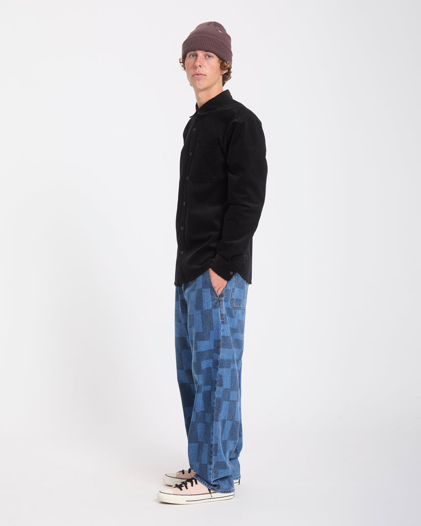 Chemise Zander Corduroy - Black Combo