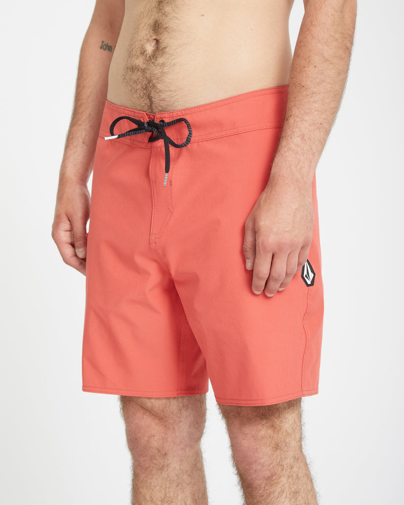 Boardshort Lido Solid Mod 18" - CRANBERRY