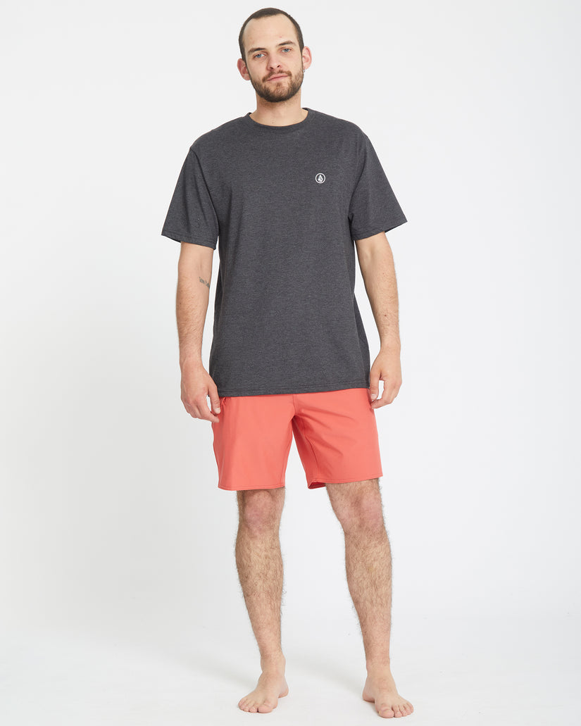 Boardshort Lido Solid Mod 18" - CRANBERRY