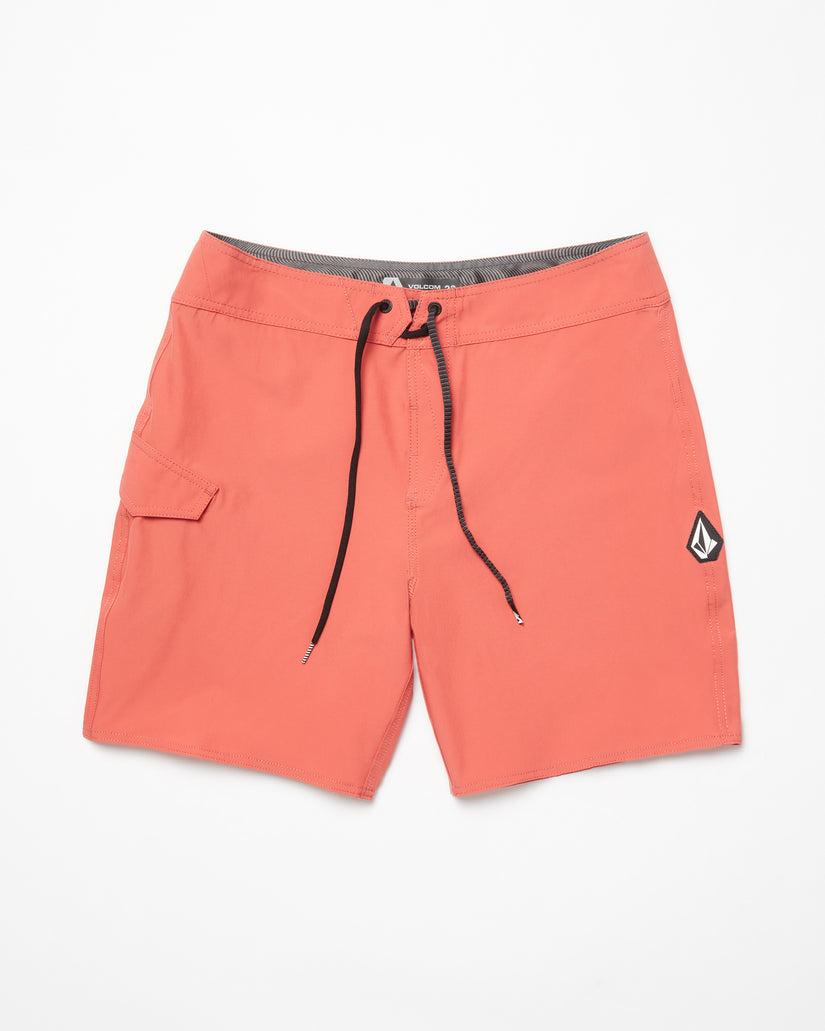 Boardshort Lido Solid Mod 18" - CRANBERRY