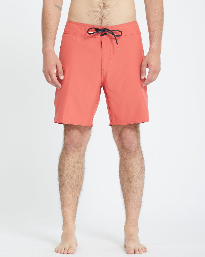 Boardshort Lido Solid Mod 18" - CRANBERRY