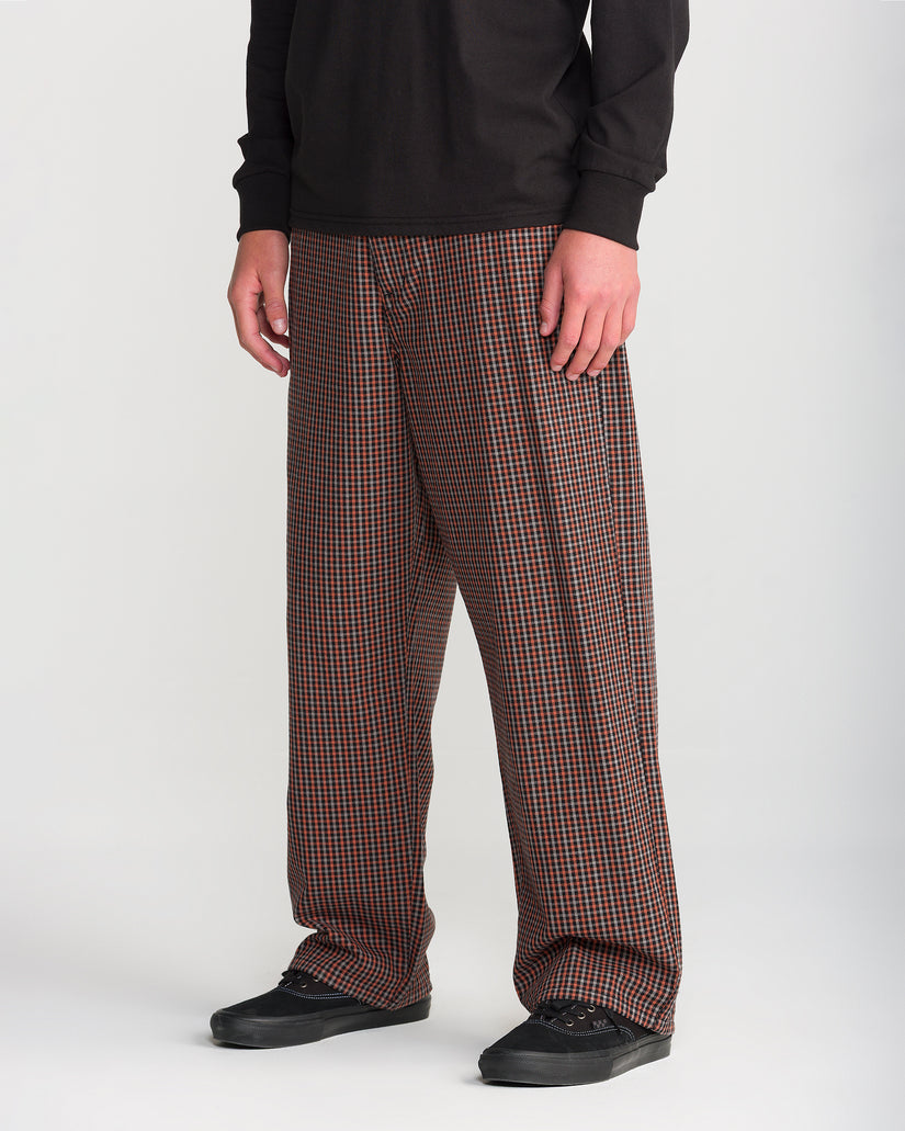 Pantalon Billow Plaid - Patina Brown