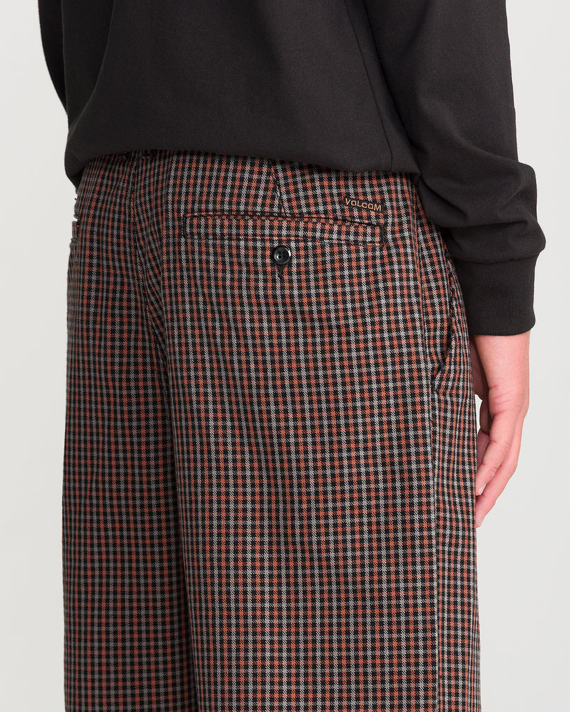 Pantalon Billow Plaid - Patina Brown