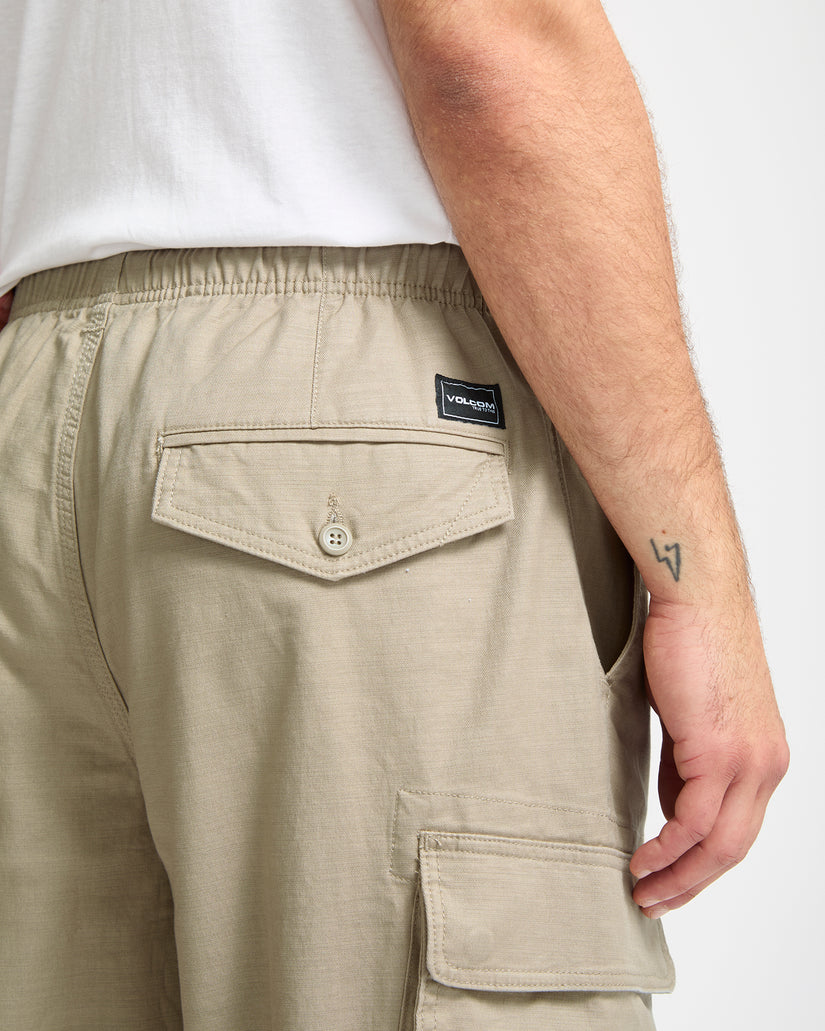 Pantalon À Taille Élastique Billow Tapered - Khaki