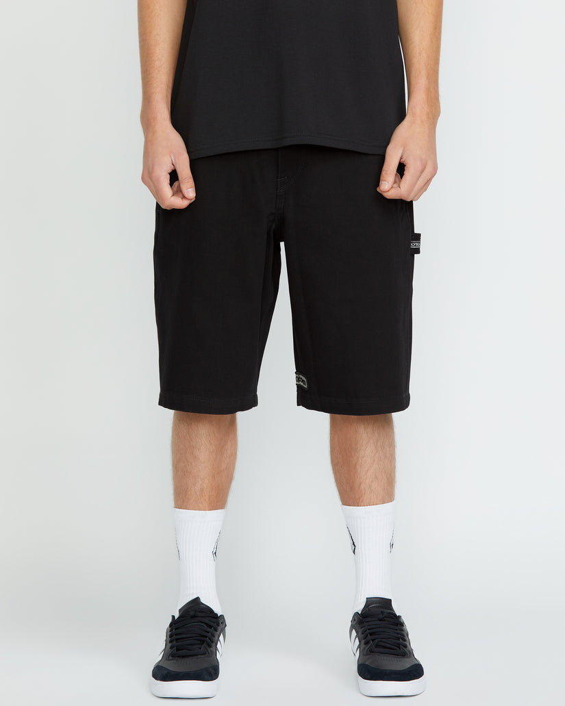 Short Denim Sawhorse - BLACK