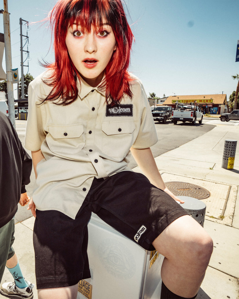 Short Denim Sawhorse - BLACK