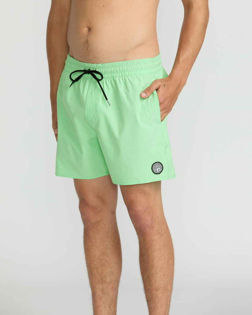 Boardshort Lido Solid Trunk 16" - Jade Cream