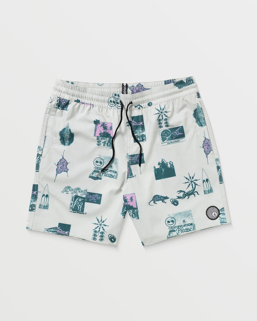Boardshort Psyche Cotton Trunk 17" - Stone