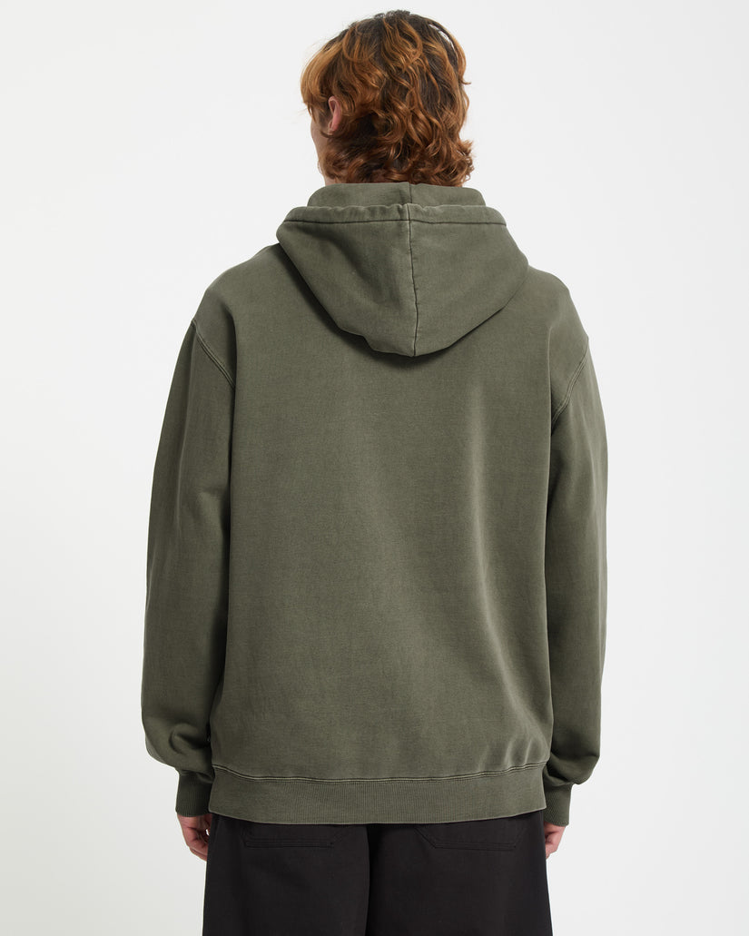 Sweat à capuche Single Stone - Dark Olive