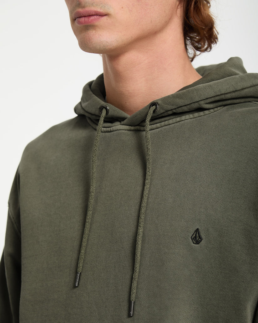 Sweat à capuche Single Stone - Dark Olive