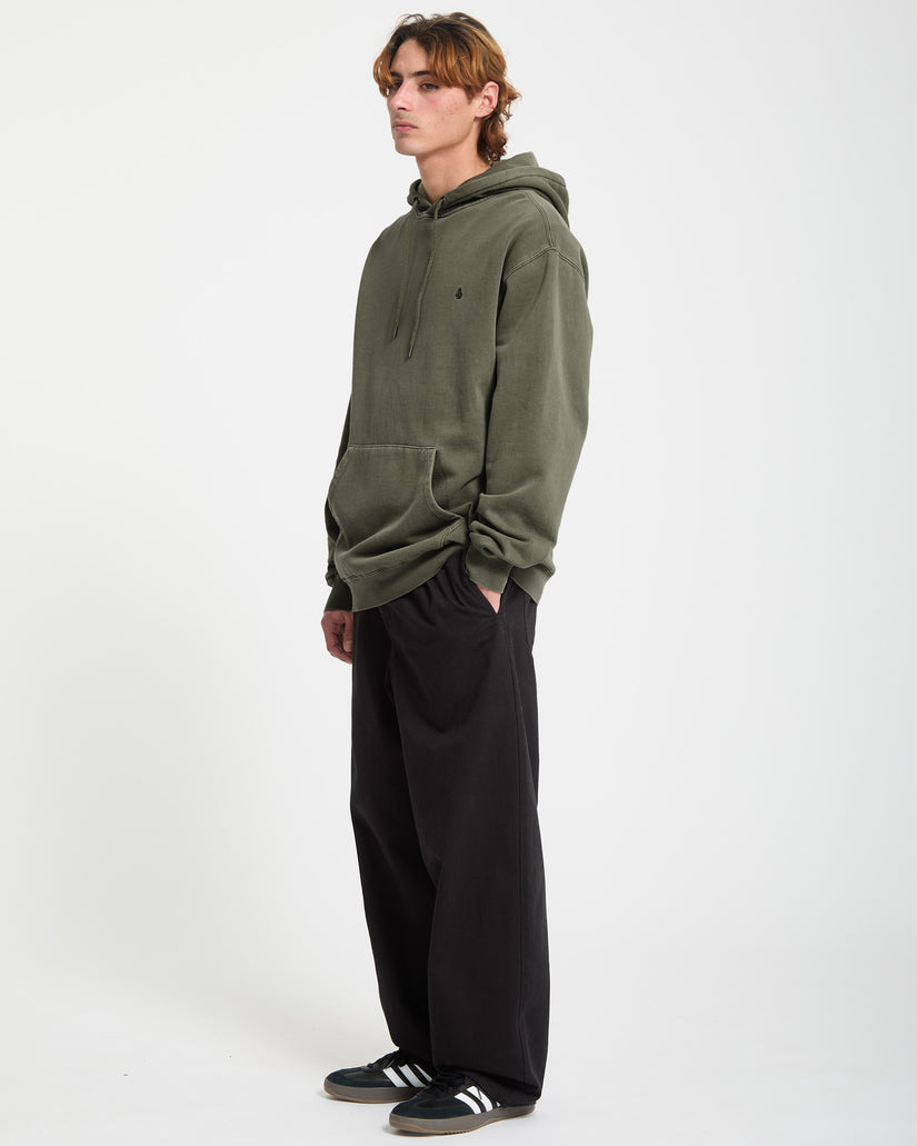 Sweat à capuche Single Stone - Dark Olive