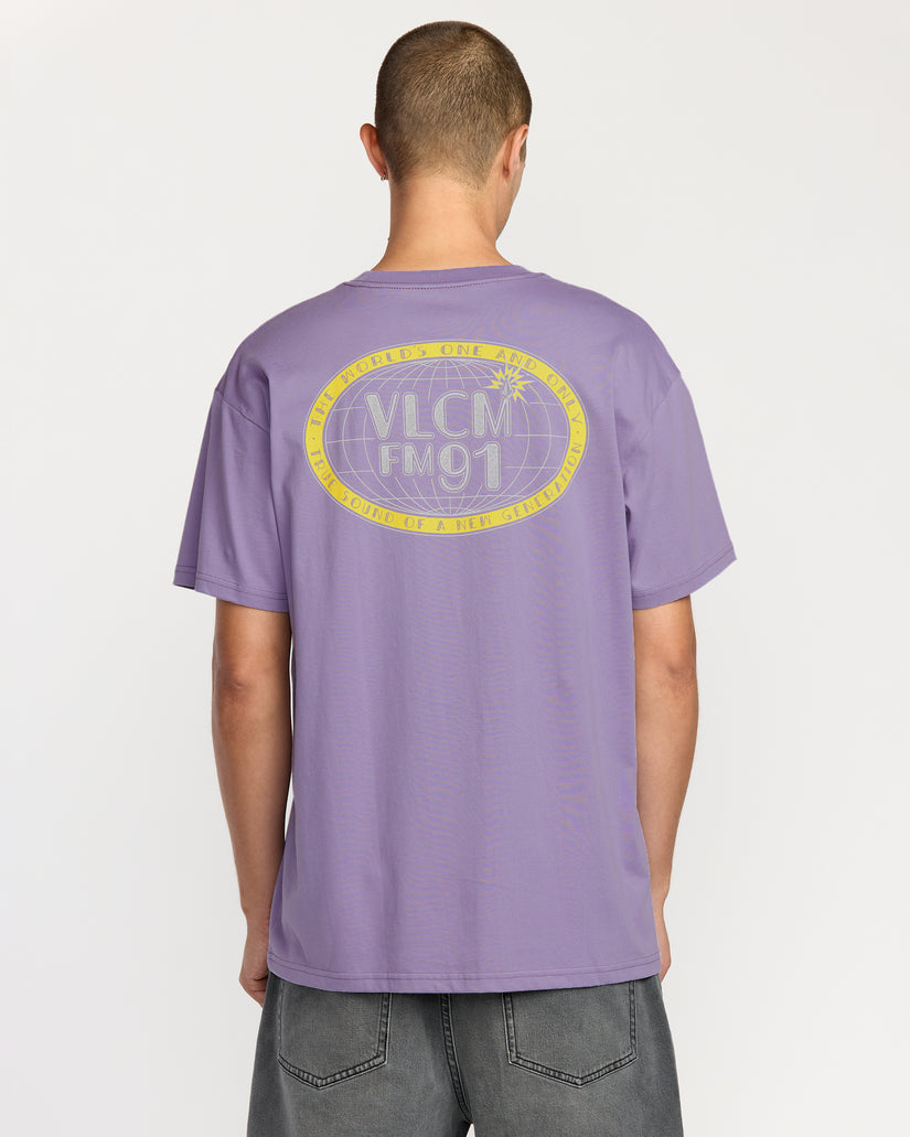 T-Shirt Tune In - Purple Ash