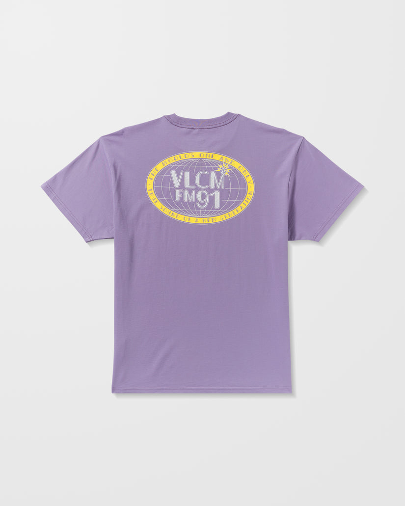 T-Shirt Tune In - Purple Ash