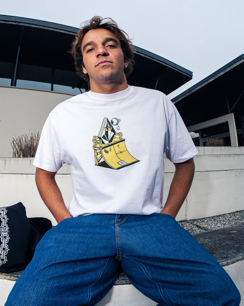 T-shirt Daniel Shepard Walleye - White
