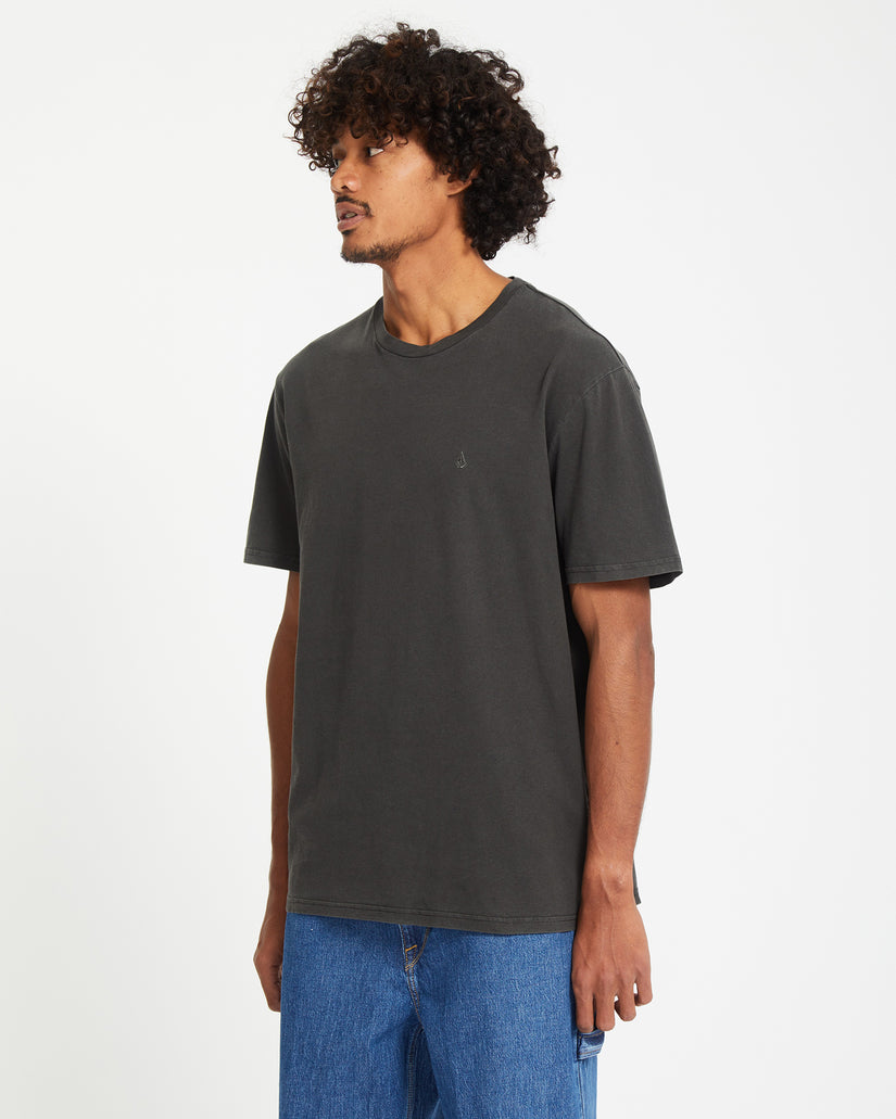T-Shirt Solid Stone - Black