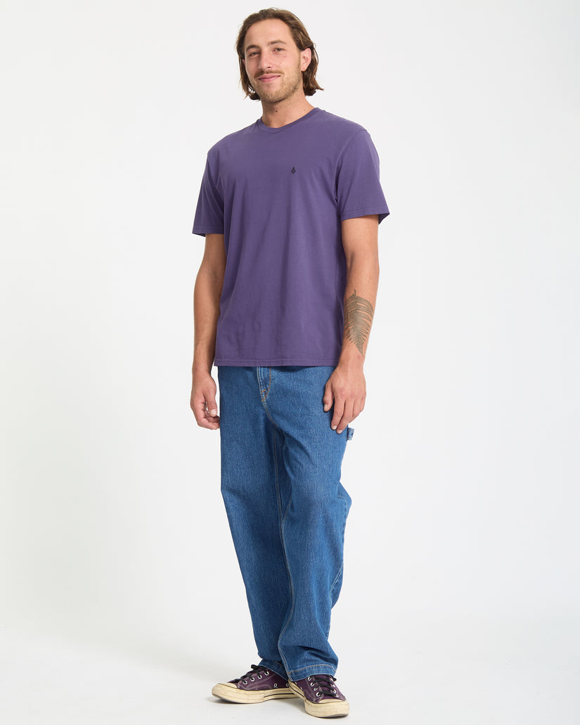 T-Shirt Solid Stone - Dark Purple
