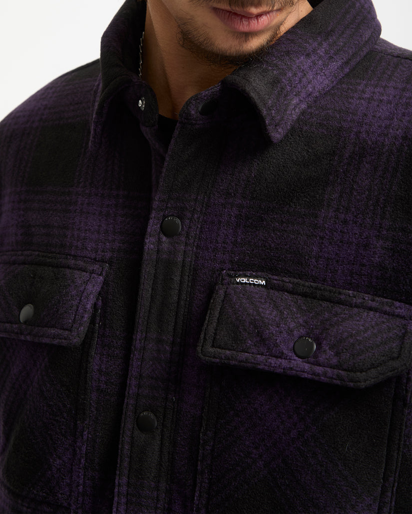 Surchemise En Polaire Bowered - Dark Purple