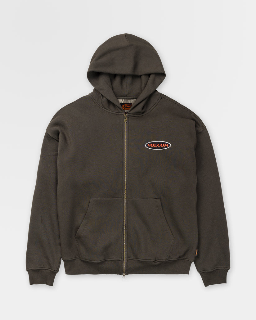 Sweat à capuche Driggs Zip Up - Rinsed Black