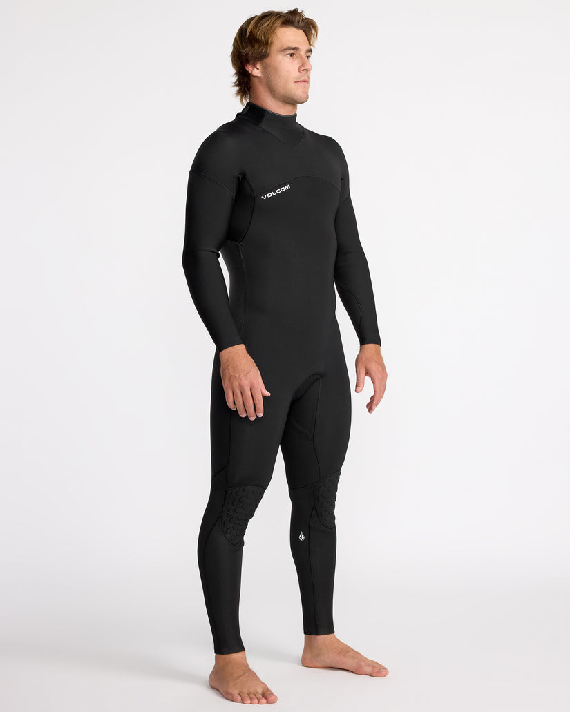 Combinaison de surf Modulator à manches longues 4/3Mm zippée dans le dos - Black