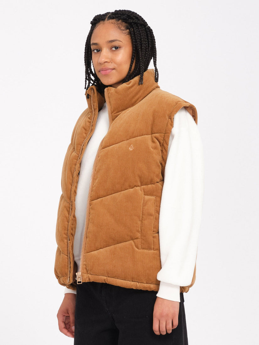 Veste doudoune Cord'N Puff - VINTAGE BROWN