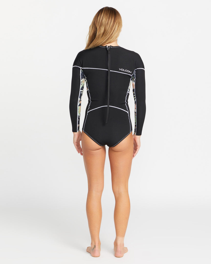 Combinaison de Surf 1 mm à Manches Longues - BLACK