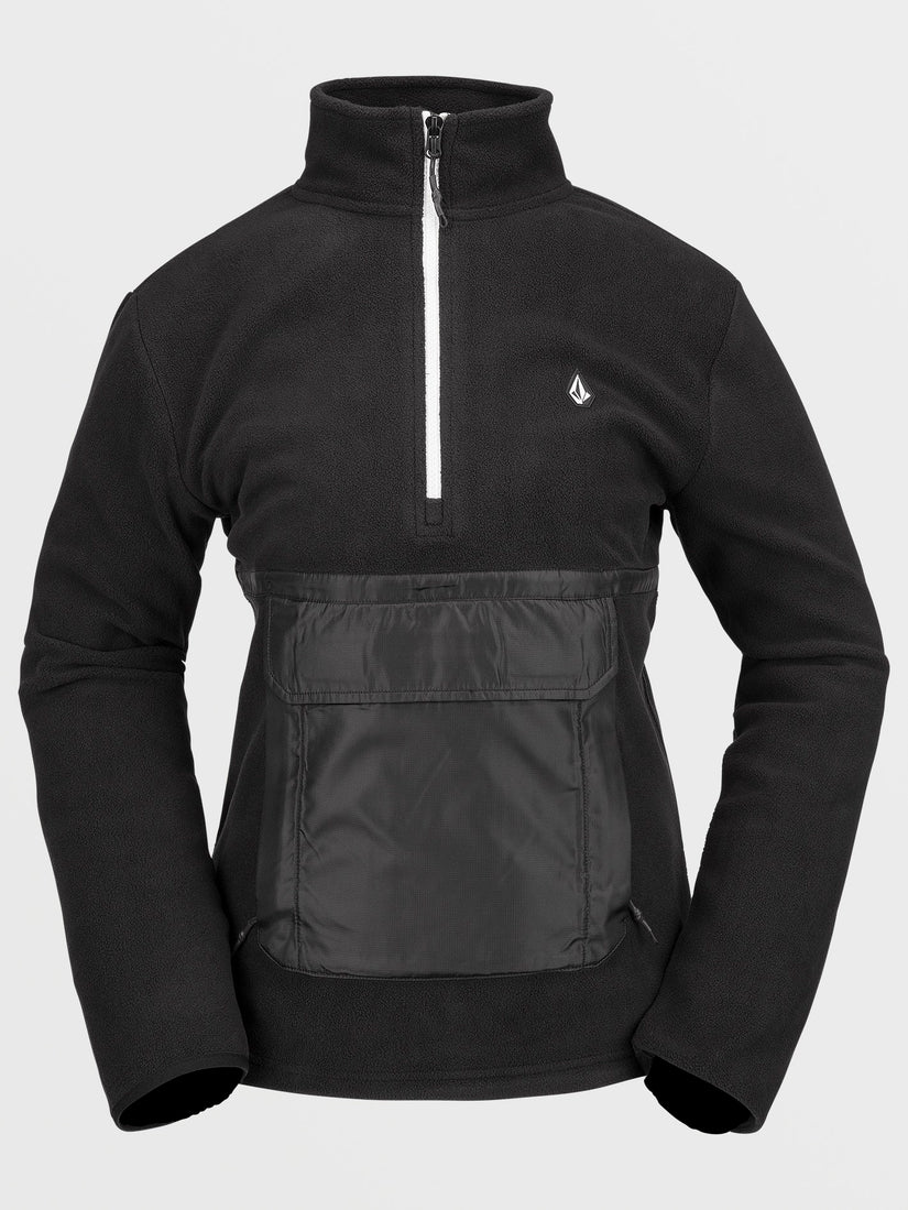 Polar Half-Zipped Sweatshirt - BLACK (H4152401_BLK) [F]