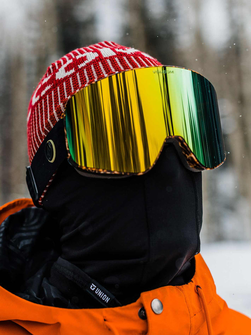 Masque de snow Odyssey Giraffe/Black (+ Bonus Lens) - Gold Chrome